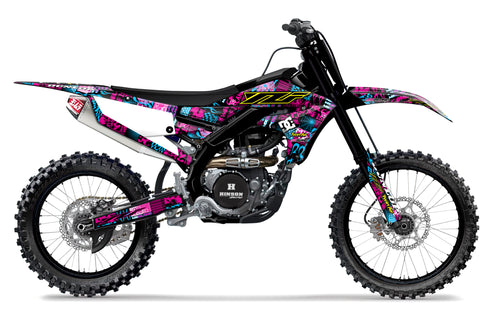 NIGHT RIDER: MAGENTA/CYAN Kit de gráficos completo Yamaha