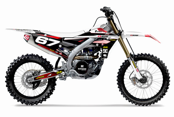 RIDGELINE: Kit gráfico completo Yamaha BLANCO/ROJO