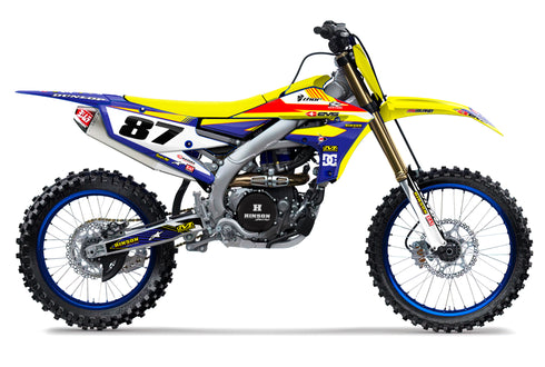 RIDGELINE: YELLOW/BLUE Yamaha Full Graphics kit
