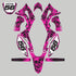 BONECRUSHER: MAGENTA/NEGRO Kit gráfico completo Honda