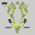 Mx Island BONECRUSHER: YELLOW/CYAN Full Graphics kit — fits KTM®