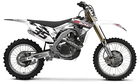 LIGHTNING: BLACK/WHITE (MX ISLAND) Honda Full Graphics kit