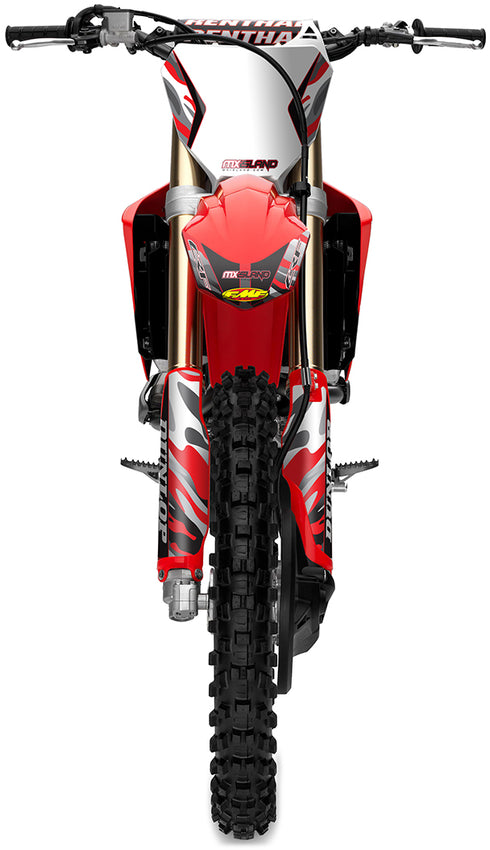 Jet Fighter Camo: Red/Grey Honda Full Graphics Kit