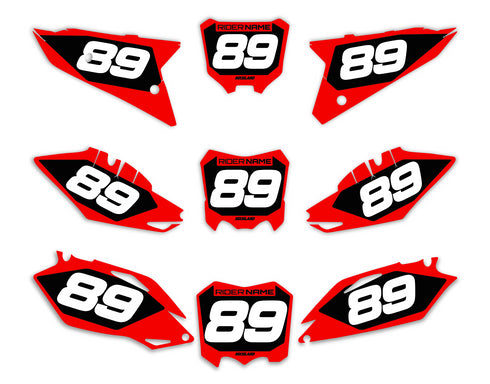 X-3 SERIES: Honda Number Plate Graphics kit