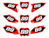 X-3 SERIES: Honda Number Plate Graphics kit