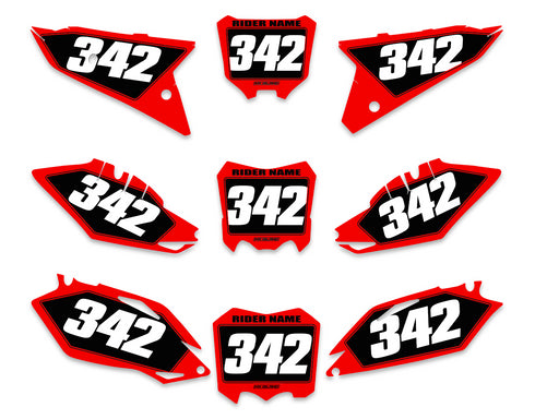 X-4 SERIES: Honda Number Plate Graphics kit