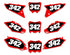 X-4 SERIES: Honda Number Plate Graphics kit