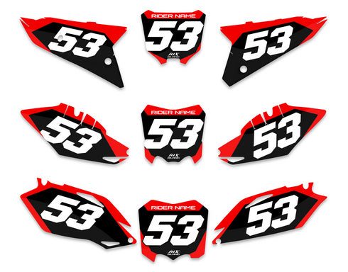 SERIE X-5: Kit gráficos de matrícula Honda