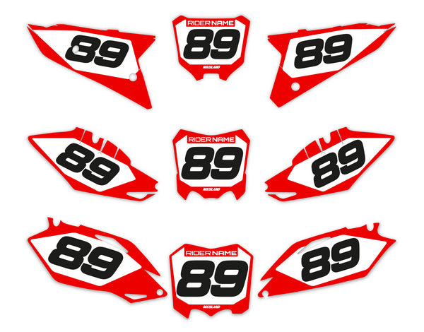X-3 SERIES: Honda Number Plate Graphics kit