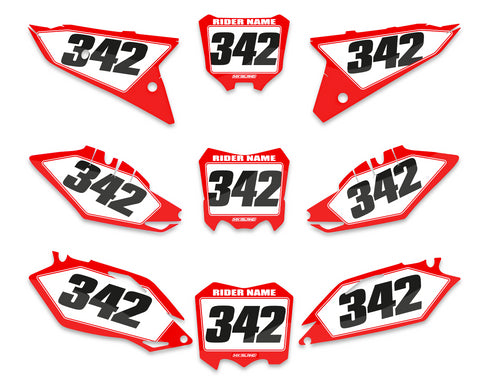 X-4 SERIES: Honda Number Plate Graphics kit