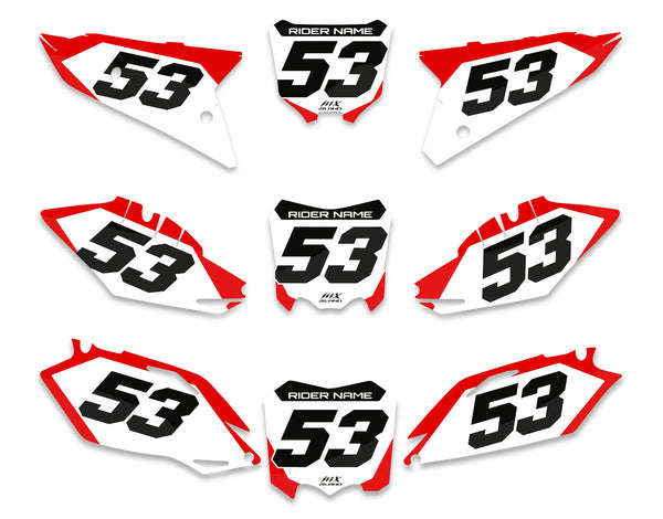 X-5 SERIES: Honda Number Plate Graphics kit