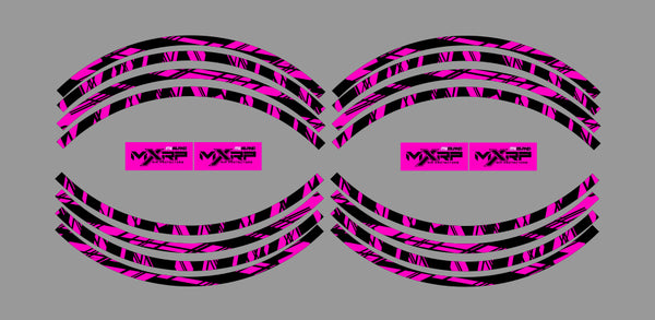 ISLAND STRIKE: BLACK / MAGENTA Rim Graphics