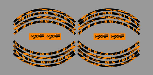 ISLAND STRIKE: BLACK / ORANGE Rim Graphics