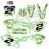 ISLAND STRIKE: WHITE/GREEN Kawasaki Full Graphics Kit