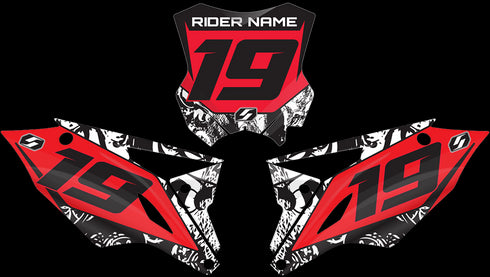 kawasaki number plates in bonecrusher design