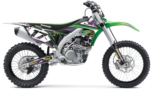 RIDGELINE: GREEN/PURPLE Kawasaki Full Graphics Kit