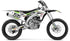 RETROCESO: VERDE/NEGRO (BLANCO) Kit de gráficos completo Kawasaki