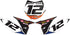 Mx Island RIDGELINE : BLUE/ORANGE Number Plate Graphics kit — fits KTM®