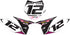 Mx Island RIDGELINE : MAGENTA/WHITE Number Plate Graphics kit — fits KTM®