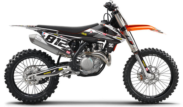 RIDGELINE: GREY/BLACK Full Graphics kit — fits KTM®