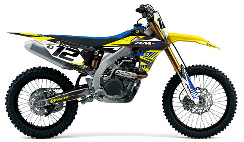 S-ONE: Kit gráfico completo Suzuki AMARILLO/AZUL