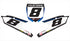 RIDGELINE: BLUE/CYAN YAMAHA Number Plate Graphics kit