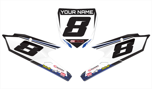 front number plates, decals, graphics, motocross