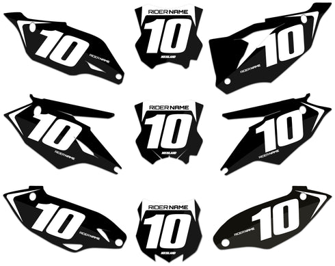 SERIE X-2: Kit gráficos de matrículas Kawasaki