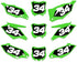 SERIE X-3: Kit gráficos de matrículas Kawasaki