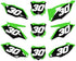 X-5 SERIES: Kawasaki Number Plate Graphics kit