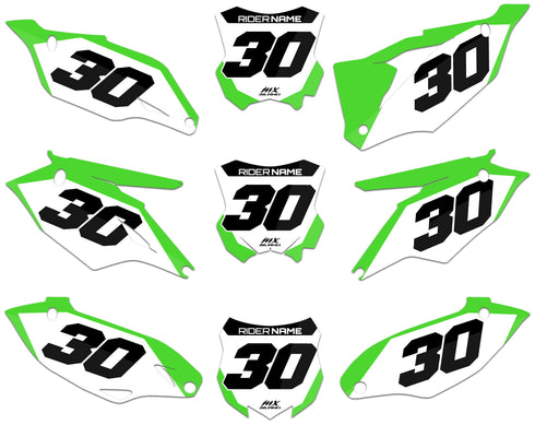 X-5 SERIES: Kawasaki Number Plate Graphics kit