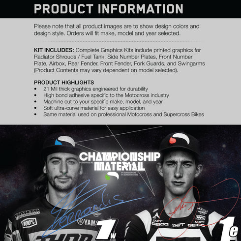 Mx Island ISLAND STRIKE: BLACK/ORANGE Full Graphics kit — fits KTM®