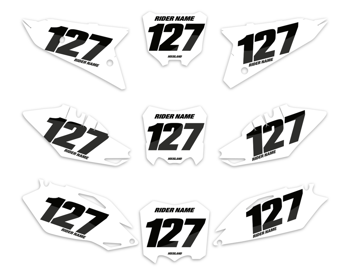 8519 Number Mx Island PUREFORM: KTM Number Plate Graphics kit — fits KTM® – MX iSLAND