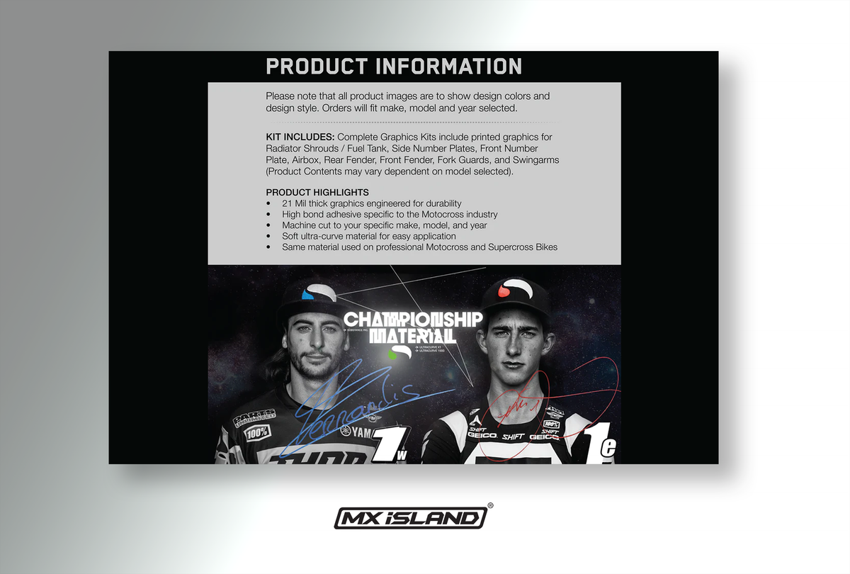 Retro Heat: GREY/MULTI COLORED Honda Full Graphics Kit – MX iSLAND