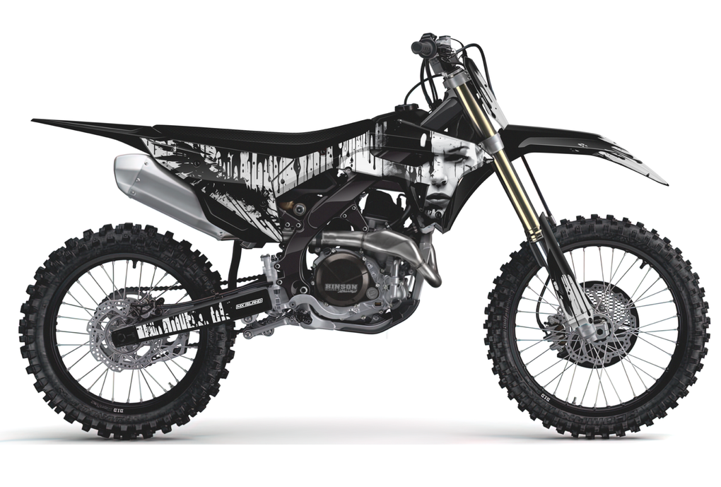 Angel Heart: BLACK/LIGHT GREY Suzuki Complete Graphics kit