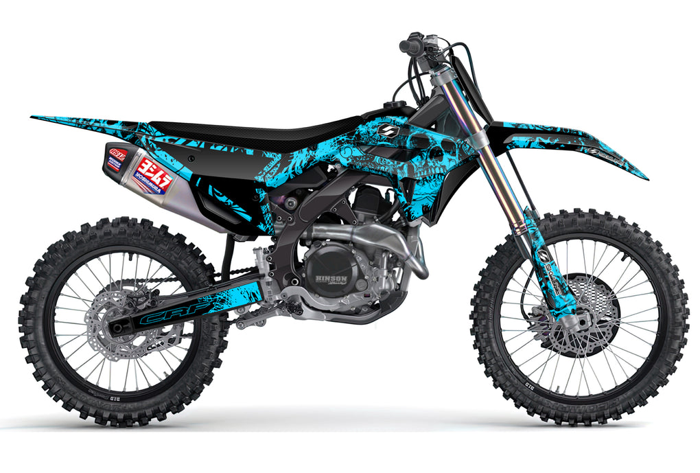 BONECRUSHER: TEAL/BLACK Complete Graphics kit