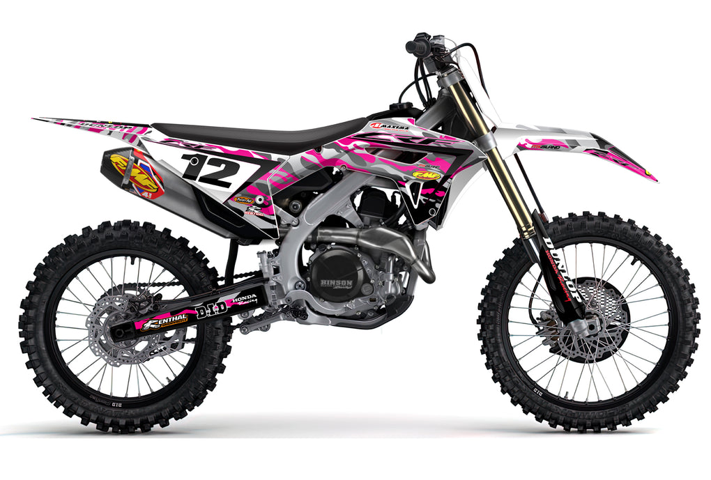 JET FIGHTER: MAGENTA/GREY Honda Complete Graphics Kit