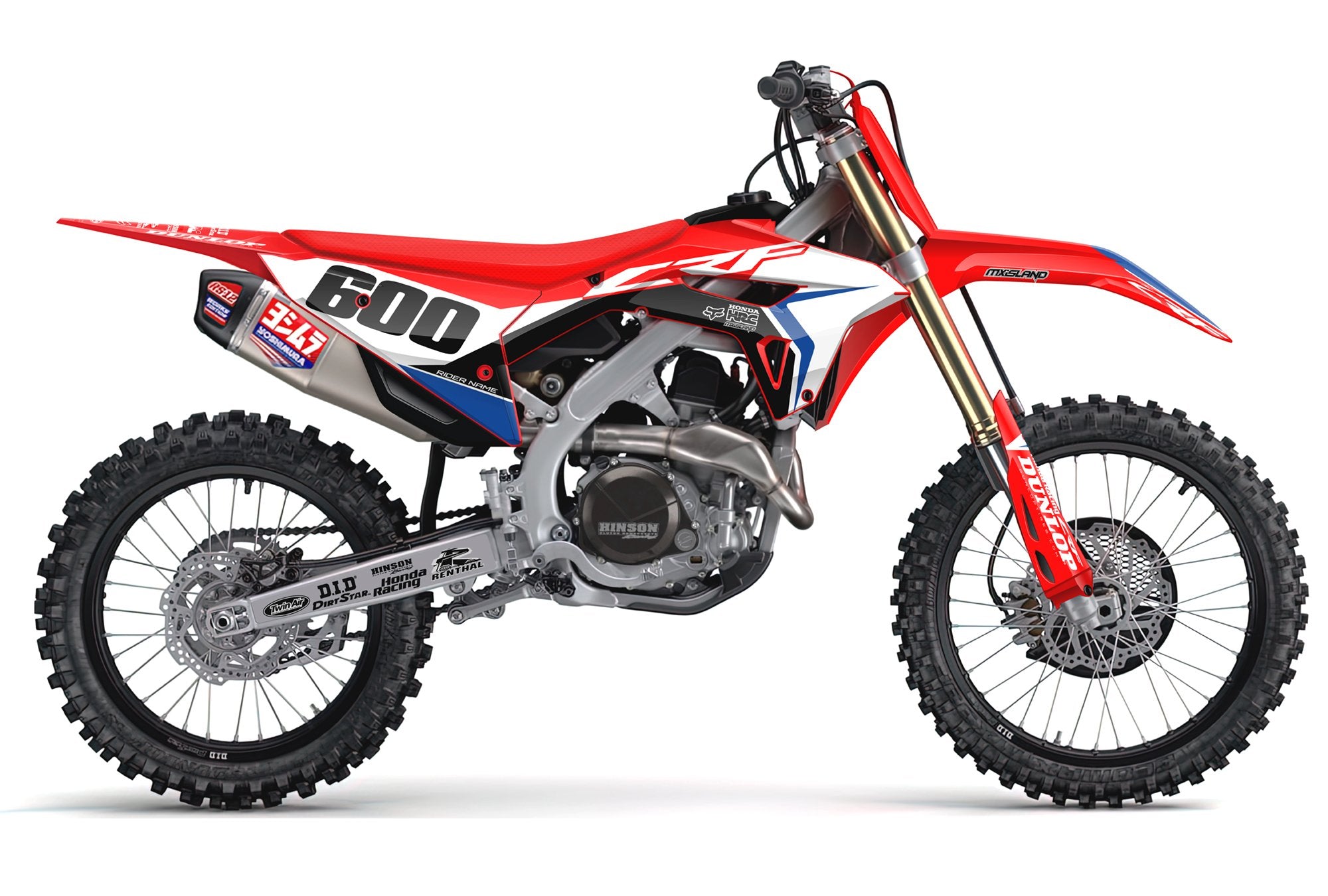 NXT Elite Blue/Red Honda Full Graphics Kit – MXISLAND