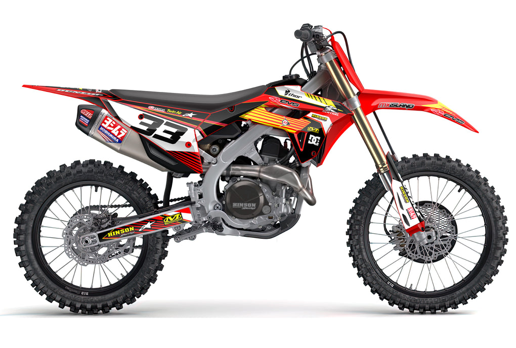 RIDGELINE: RED/YELLOW Honda Complete Graphics Kit