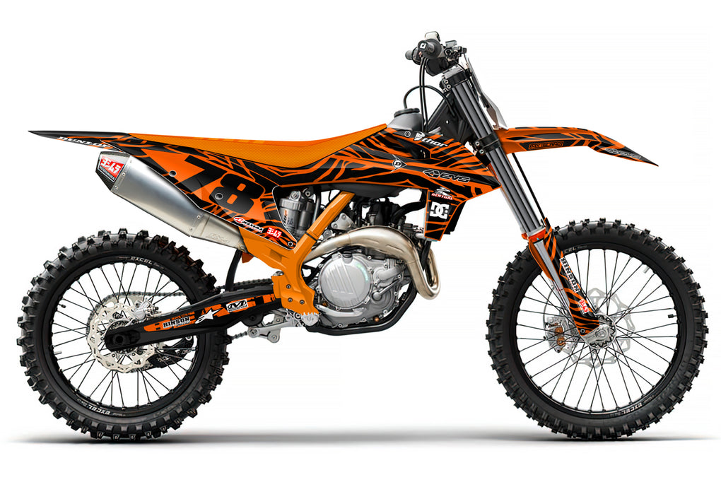 BEAST MODE: TIGER KING COLORS KTM Complete Graphics Kit