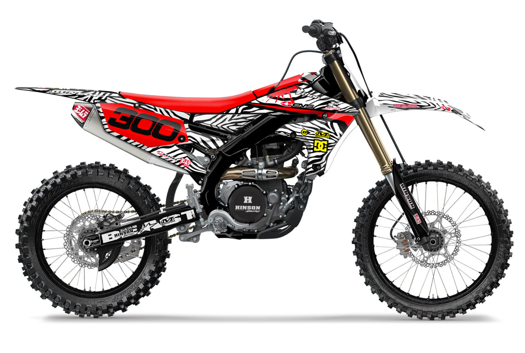 BEAST MODE: BLACK/RED Yamaha Complete Graphics kit