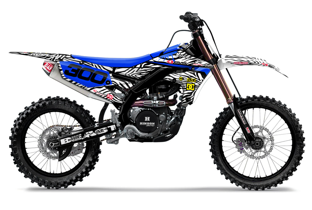 BEAST MODE: BLACK/BLUE Yamaha Complete Graphics kit
