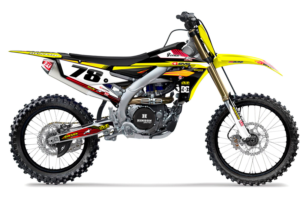 RIDGELINE: YELLOW/RED Yamaha Complete Graphics kit
