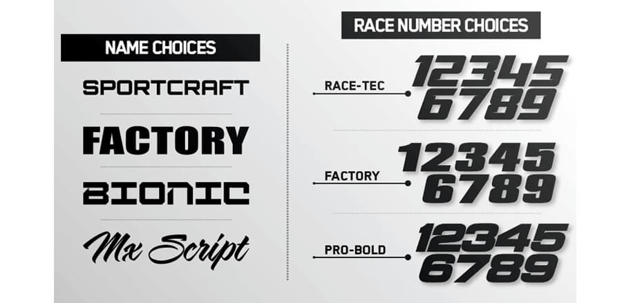 RIDGELINE : GREY/BLACK KTM Number Plate Graphics kit