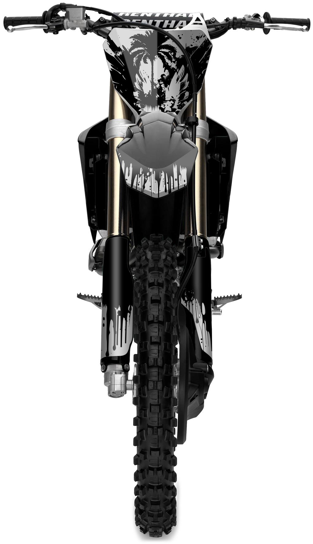 Angel Heart: BLACK/LIGHT GREY Suzuki Complete Graphics kit
