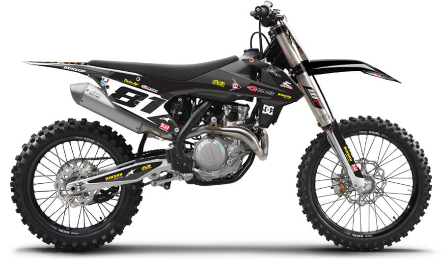 STOCK: BLACK KTM Complete Graphics kit