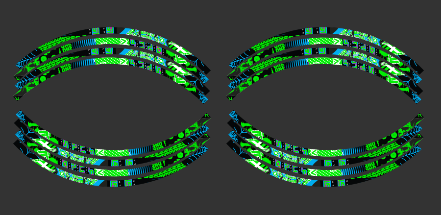 NIGHT RIDER: GREEN / CYAN
