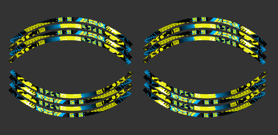 NIGHT RIDER: YELLOW / CYAN